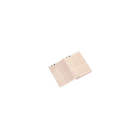 Fetal monitoring recording paper chemical/thermal z-fold, orange grid, stop sign, M1910A