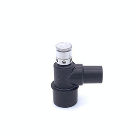 Adapter, Mask Elbow w/Adjustable Pop-Off Valve, 15mmM x 22mmM/15mmF, Aluminum, 00-233-P