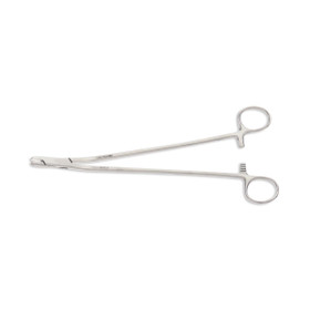 Metal Ligating Clip Removing Forceps, 10" (25.5 cm), Angled shanks, 523121