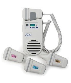 Elite 200r Doppler with 2 and 3 MHZ Probe with digital display, rechargeble battery
