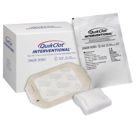 QuikClot Interventional Hemostatic Dressing with 3M Tegaderm Bandage - 183