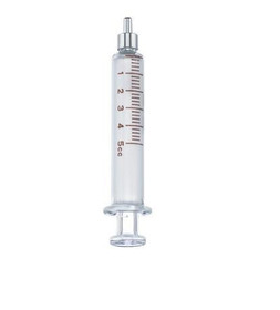 Arrow 5 mL Glass Luer-slip Loss of Resistance Syringe, LR-05502