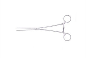 Glover Coarctation Clamps 10 3/8" (26.5 cm) Extra-long, angled, 3-5/8" (9 cm) tip length, 353817