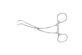 Derra Partial Occlusion Clamps 5 1/2" (14.0 cm) Deep, small, curved handle, 17 mm jaw, 354476