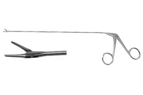 Jako-Kleinsasser Micro-Laryngeal Grasping Forceps 22.0 cm Serrated Curved Left, 506470