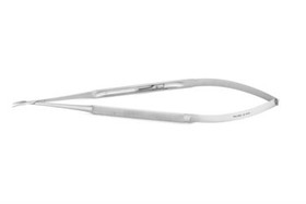 Micro Vascular Round Handle Needle Holders 9" (23.0 cm) Stainless Steel 0.6 mm (w) Curved jaws with lock, 357675