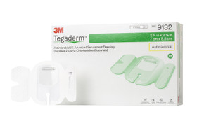 Antimicrobial IV Securement Dressing 3M Tegaderm I.V. Advanced Film 2-3/4 X 3-3/8 Inch Sterile,100/Case