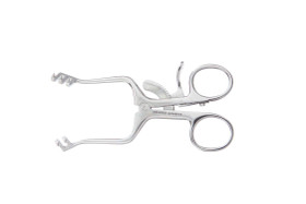 Weitlaner Retractors 4 1/2" (11.5 cm) 4 1/2" (11.5 cm) 2 x 3 blunt prongs Weck® Pattern, bright finish, 488306