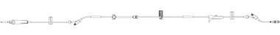 IV Pump Set Infusomat Space Pump 2 Ports 15 Drops / mL Drip Rate Without Filter 120 Inch Tubing Solution, 24 /Case