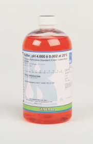 Buffer, Precision Reference Standard, pH 4.000 ± 0.002 at 25°C (Color Coded Red), Ricca Chemical 500 mL, 150216