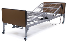 Patriot Semi-Electric Bed with No Mattress and Full Chrome Rails