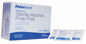 Fisherbrand Sterile Alcohol Prep Pads 1.2 x 2.6 in. , 22363750, 200/Pack