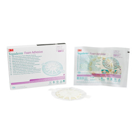 3M Tegaderm Foam Adhesive Dressing, Medium Oval, 5 5/8" x 6 1/8", 5/bx