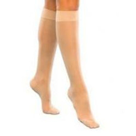 Carolon Company Vascular Hosiery 15-20 mmHg, Knee Length, Regular Size D, Beige