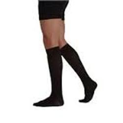 Juzo Regular Knee Ribbed Stockings, 30-40, Full Foot, Size 1, Khaki, Pair