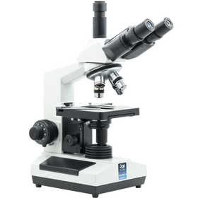 LW Scientific Revelation lll Microscope, Trinoc Head, 4-10-40-100 DIN Plan Objectives