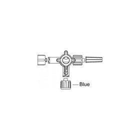Medex 4-way Hi-Flo Stopcock with Swivel Male Luer lock, 50/Box