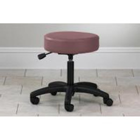 Clinton Value Series 5-Leg Pneumatic Stool, Nylon Base, Aubergine