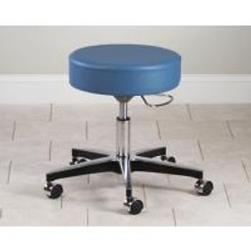 Clinton Mid-Series 5-Leg Pneumatic Stool, D-shaped Lever, Aluminum Base, Slate Blue