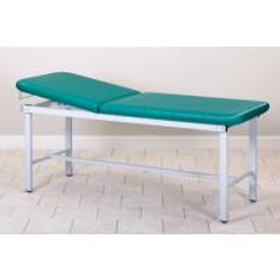 Clinton ETA Alpha Series Straight Line H-Brace Treatment Table, 27" Wide, Desert Tan