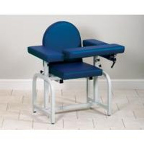 Clinton Lab X Series Blood Drawing Chair with Flip-Arm, Aubergine