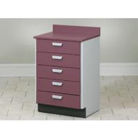 Clinton Treatment Cabinet with 5 Drawers, Slate Gray