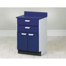 Clinton Treatment Cabinet with 2 Doors and 2 Drawers, Aztec Blue