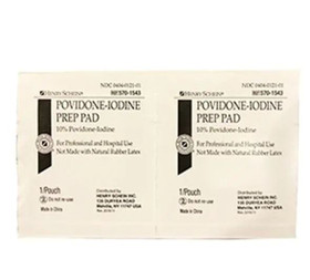 Prep pads Povidone-Iodine 10% 1000/Ca