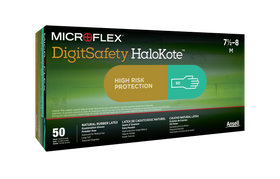 Latex Gloves MICROFLEX® DigitSafety HaloKote™ DSK