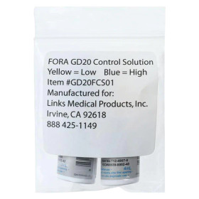 Glucose Monitor Control Solution For FORA GD20 1/Bx