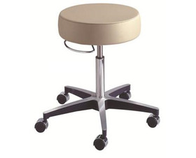 Brewer Century Pneumatic Exam Stool w/Backrest 17.5-24.5 Purple Grey
