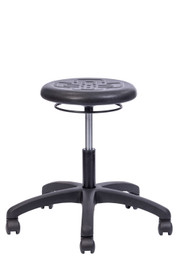 Polyurethane stool with round seat