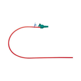 14 Fr Red Poly-Cath Open Suction Catheter Straight Pack