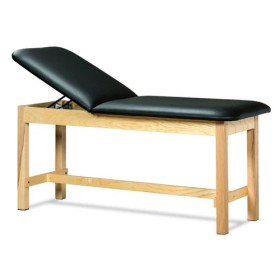 Clinton Sports Training Taping Table w/end Shelf 27" Wide Black