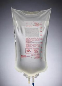 Sodium Chloride 0.9% Irrigation Solution 3000ml Plastic bag 4/cs