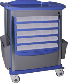 Lite ABS Medication Cart w/Accessories