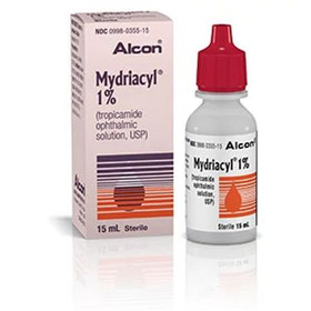 MYDRIACYL (tropicamide ophthalmic solution USP), 1.0% - 15 mL Bottle