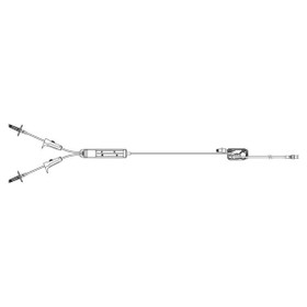 Primary Plum Y-Type Blood Set, 200 Micron Filter, Clave Secondary Port, Secure Lock, 110 Inch, 48/Cs