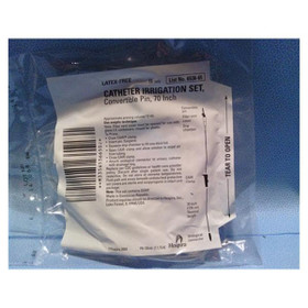 Latex-Free Catheter Irrigation Set, Convertible Pin, 70 Inch, 20/Cs