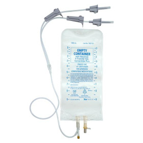 Empty Container, 1000 Ml, With Attached Y-Transfer Set, 24/Cs