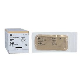 Surgigut Suture 4-0 18" Chromic Gut Monofilament P-12 Undyed 12/Pk