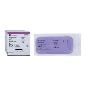 Polysorb Suture 6-0 18" Polyester Braid P-21 Undyed 12/Case