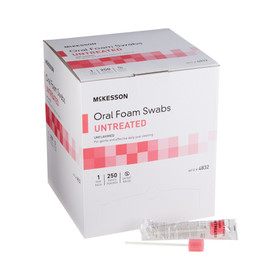 Oral Swab McKesson Untreated Foam Tip 1 per Pack