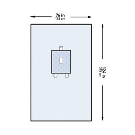 Abdominal Drape McKesson Pediatric Laparotomy Drape 76 W X 124 L Inch Sterile