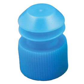 McKesson Tube Closure Polyethylene Flanged Plug Cap Blue 16 mm For Use with 16 mm Blood Drawing Tubes, Glass Test Tubes, Plastic Culture Tubes NonSterile