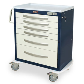 A-Series Lightweight E-Lock Anesthesia Cart, Medium Height, Standard Width, MPA3027E06