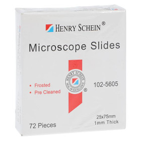 Henry Schein Frosted Microscope Slide 3x1" White, 105EHSI