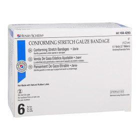 Henry Schein Conforming Bandage Gauze 6"x4.1yd Sterile, 1044293