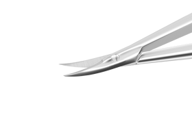 Rumex Castroviejo Curved Corneal Scissors, Medium, Blunt Tips, 13.00 mm Blades, Length 110 mm, Stainless Steel, 11-015S