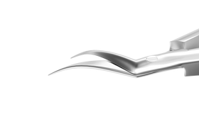 Rumex Katzin Corneal Transplant Scissors, Left, Blunt Tips, Strongly Curved, 8.00 mm Blades, Length 100 mm, Stainless Steel, 11-020S